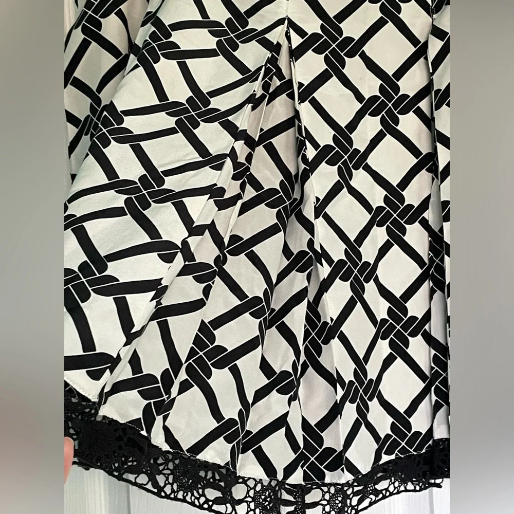 2/$40  100% Silk Skirt with Crochet Hem - Picture 3 of 7